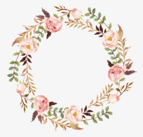 Wedding Invitation Paper Wreath Clip Art - Transparent Background Flower Wreath, HD Png Download, Free Download