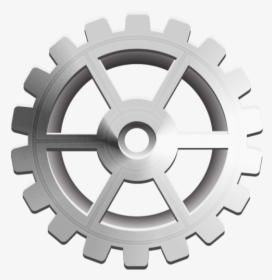 Simple 3d Metallic Gear For Ui - Gear, HD Png Download, Free Download