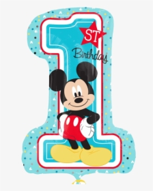 Mickey Mouse 1 Png - Mickey Mouse First Birthday, Transparent Png, Free Download