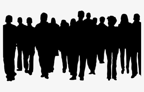 Crowd Of People Clipart Clip Art - Crowd Of People Silhouette, HD Png Download, Free Download