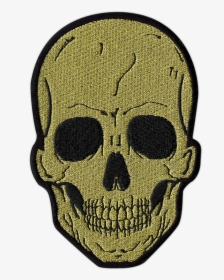 Large Gold Skull Patch - Patch Skull, HD Png Download, Free Download