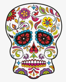 Sugar Skull Design - Mexican Decoration Clipart, HD Png Download, Free Download