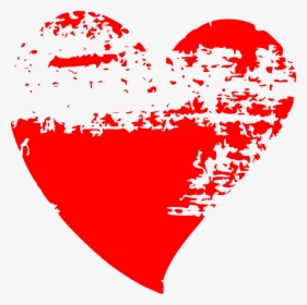 Grunge Heart Vector - Grunge Heart Png Vector, Transparent Png, Free Download