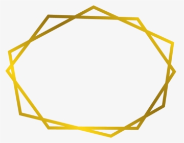 Golden Geometric Frame Clipart Foil Png, Transparent Png, Free Download