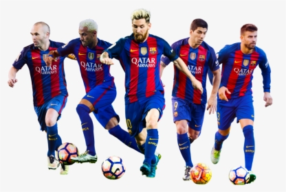 Football Player,soccer Sport,social Group,player,soccer,ball - Fc Barcelona 2017 Png, Transparent Png, Free Download