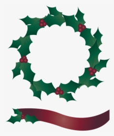Holly Wreath Png, Transparent Png, Free Download