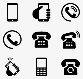 Phone Icons - Business Card Icons Png, Transparent Png, Free Download