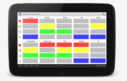 Andon Hmi Android Tablet App - Plc To Lan Communication, HD Png Download, Free Download