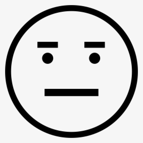 Smiley Face Black And White - Annoyed Png, Transparent Png, Free Download