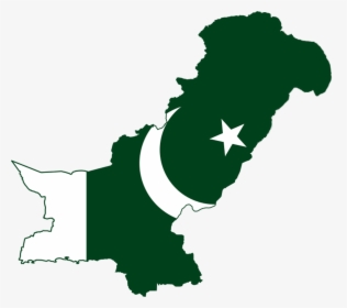 Flag Map Of Pakistan - Pakistan Map With Kashmir, HD Png Download, Free Download