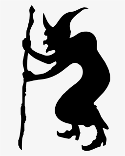 Art,silhouette,joint - Witch Silhouette, HD Png Download, Free Download