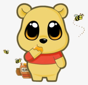 #pooh #ursinhopooh #honey #bear #bee #abelha #mel - Personajes De Disney Kawaii, HD Png Download, Free Download
