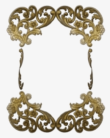Marco Dorado Florido Victoriano - Frame Design Transparent Background, HD Png Download, Free Download