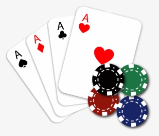 Four Aces Poker Cards Clip Art Vector Free Download - Cartas Poker Png, Transparent Png, Free Download