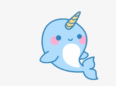 Unicorn, Narwhal, And Blue Image - Transparent Background Narwhal Clipart, HD Png Download, Free Download