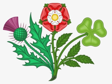 Clover Clipart Bouquet - United Kingdom Floral Symbols, HD Png Download, Free Download