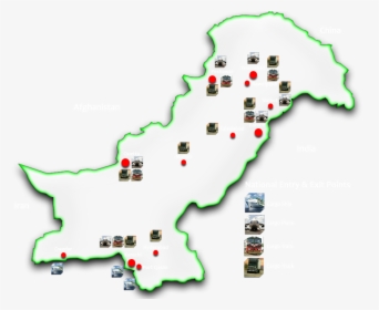 Transportation Map Pakistan - Clipart Outline Of Pakistan Map, HD Png Download, Free Download