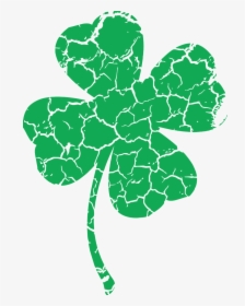 Distressed Clover St Paddy"s Day St Patrick"s Day Free - Distressed Clover Clip Art, HD Png Download, Free Download