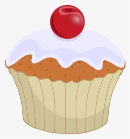 Cupcake Full Size Of Clipart Free Black And White Blue - Transparent Cupcake Clipart Png, Png Download, Free Download