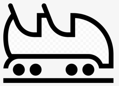 Roller Coaster Leviathan Car Computer Icons Transparent - Roller Coaster Car Drawing, HD Png Download, Free Download