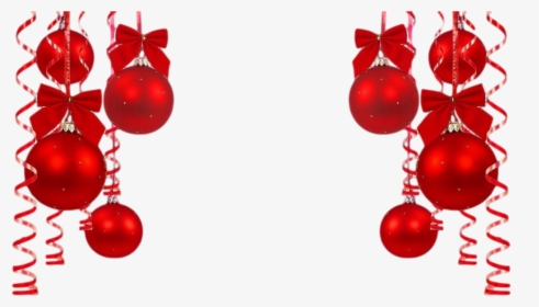 Clip Art Fundo Natalino Png - Christmas Decorations In Red, Transparent Png, Free Download