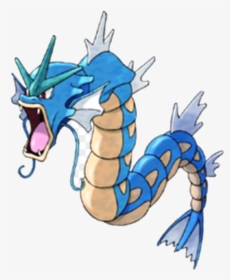 Gyarados Dragon Background Clipart Art Graphics Transparent - Blue Dragon Fish Pokemon, HD Png Download, Free Download
