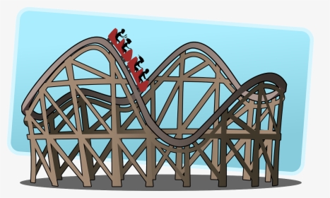 Roller Coaster Rolleraster Ride Clipart Clipartfest - Free Clipart Roller Coaster, HD Png Download, Free Download
