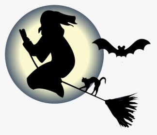 Witch Transparent Background Halloween, HD Png Download, Free Download