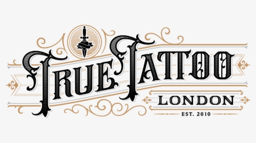 True Tattoo Logo-06 - Calligraphy, HD Png Download, Free Download