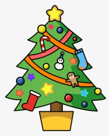 Christmas Tree Cartoon Png, Transparent Png, Free Download