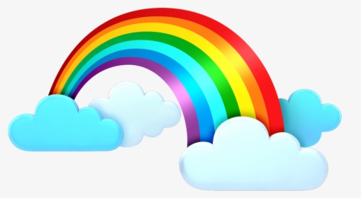 Cute Illustration Google Search - Cloud With Rainbow Png, Transparent Png, Free Download