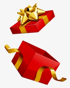 Present Clipart Opened - Opened Gift Box Png, Transparent Png, Free Download