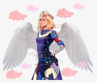 #mercy #overwatch #wings #angel - Cartoon, HD Png Download, Free Download