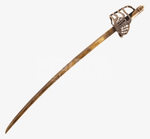Transparent Medieval Sword Clipart - Gold Cutlass Sword, HD Png Download, Free Download