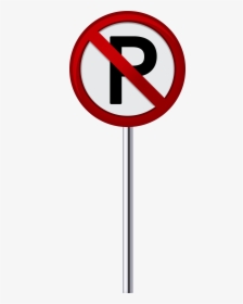 No Parking Sign Png Clip Art - No Parking Sign Cartoon, Transparent Png, Free Download