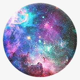 Galaxy Circle Moon Space Rainbow Aesthetic Tumblr Stars - Popsocket Galaxy, HD Png Download, Free Download