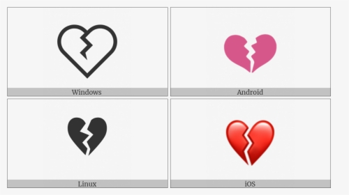 Broken Heart On Various Operating Systems - Heart, HD Png Download, Free Download