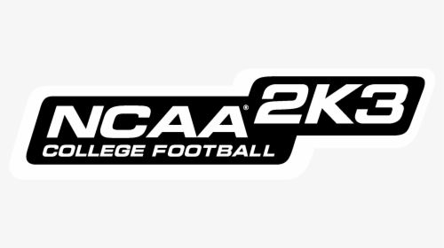 Ncaa 2k3 College Football Logo Black And White, HD Png Download, Free Download