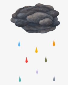 Rain, Clouds, And Rainbow Image - Rain, HD Png Download, Free Download
