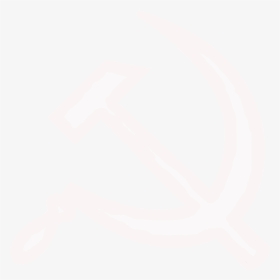 White Hammer And Sickle Svg - White Hammer And Sickle Transparent, HD Png Download, Free Download