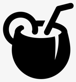 Coconut Cocktail Icon Free - Png Cocktail Icon, Transparent Png, Free Download