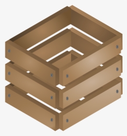Box,angle,wood - Wooden Box Crate Clip Art, HD Png Download, Free Download