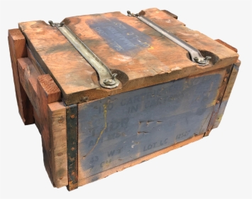 Wooden 50 Cal Ammo Box - 50 Caliber Ammunition Crate, HD Png Download, Free Download