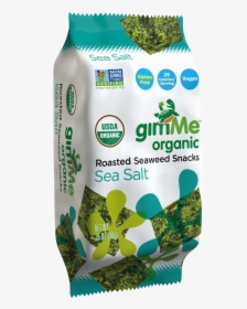 Gimme Snacks Organic Roasted Seaweed Snacks Sea Salt - Gimme Organic Seaweed, HD Png Download, Free Download