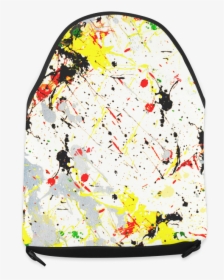 Yellow & Black Paint Splatter Crossbody Bag - Apron With Paint Splatter, HD Png Download, Free Download