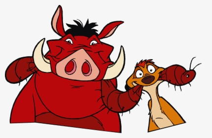 Transparent Pumbaa Clipart - Timon And Pumbaa Worm, HD Png Download, Free Download