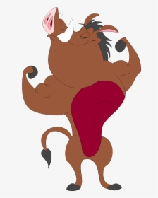 Pumbaa Smith Once Again Shows Off His Muscles - Timon And Pumbaa Fanart, HD Png Download, Free Download