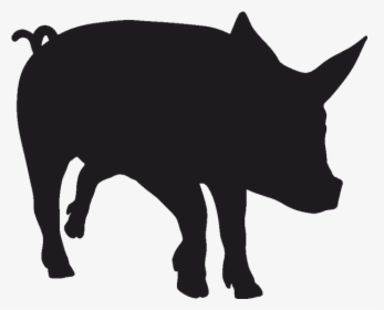 Miniature Pig Decal Silhouette Piglet - Pig Silhouette Png, Transparent Png, Free Download