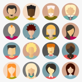 Flat Different People Icon, HD Png Download, Free Download