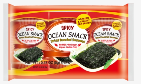 Os Spicy 5gx3 - Ocean Snack Spicy Seaweed, HD Png Download, Free Download